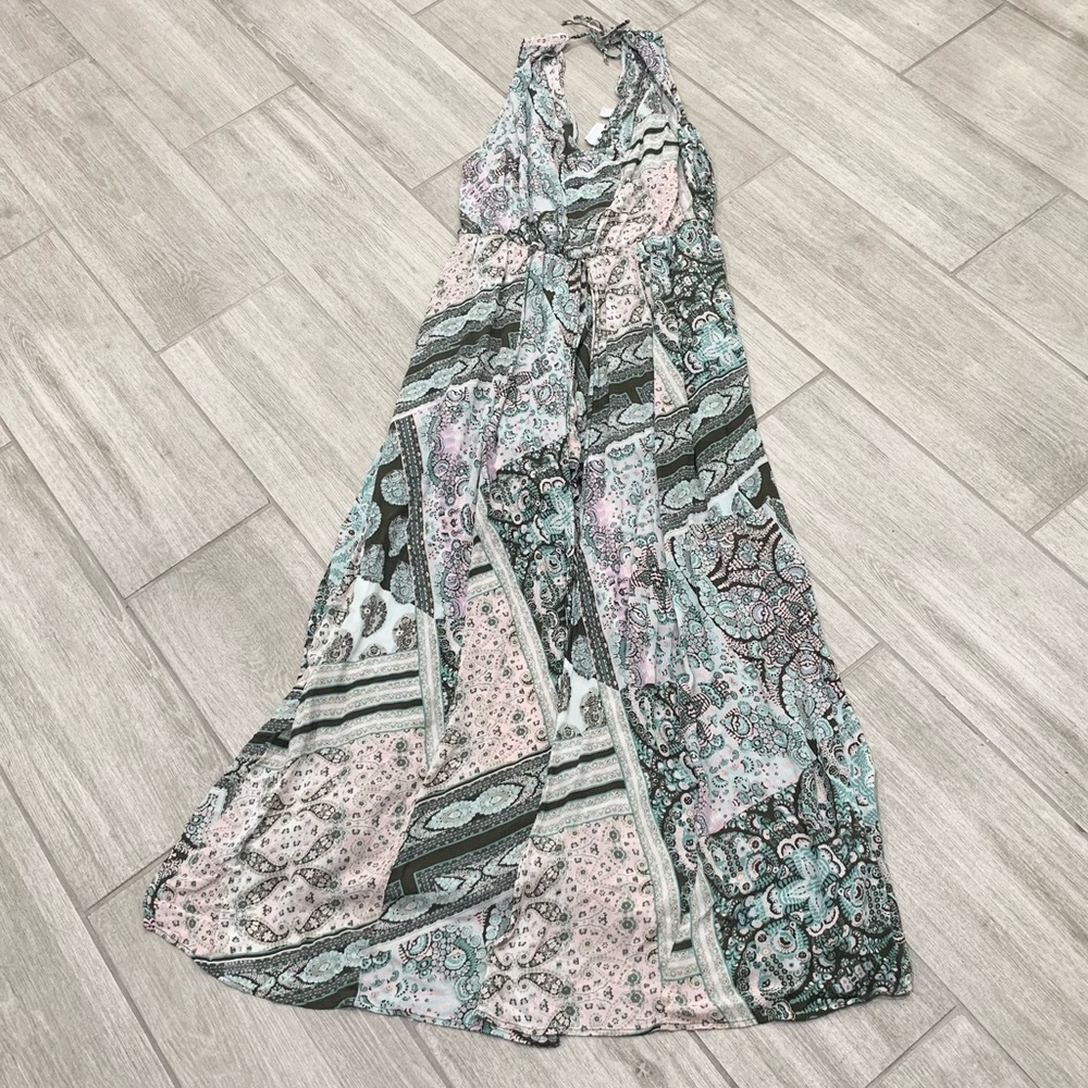 New York and Company patterned maxi dress